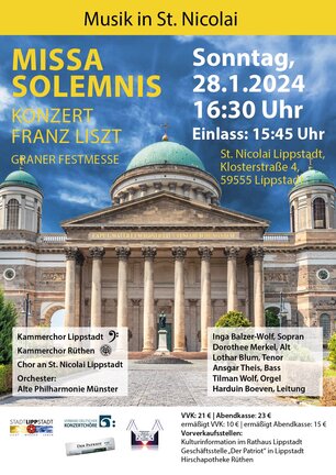 Plakat Liszt-Messe